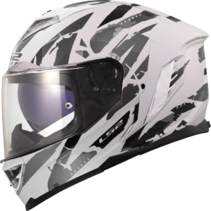 LS2 FF818 Storm III Kaos White Grey