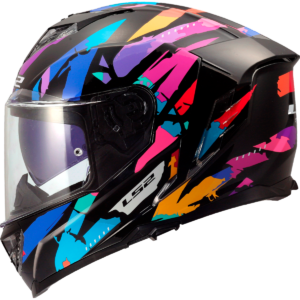 LS2 FF818 Storm III Kaos Black Purple Blue